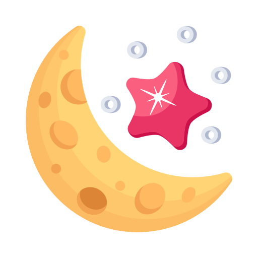 Moon free sticker