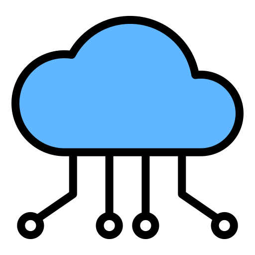 computación en la nube icono gratis