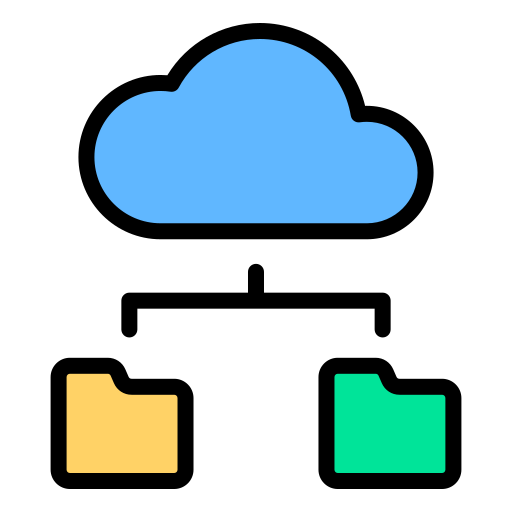 almacenamiento en la nube icono gratis