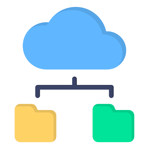 almacenamiento en la nube icono gratis