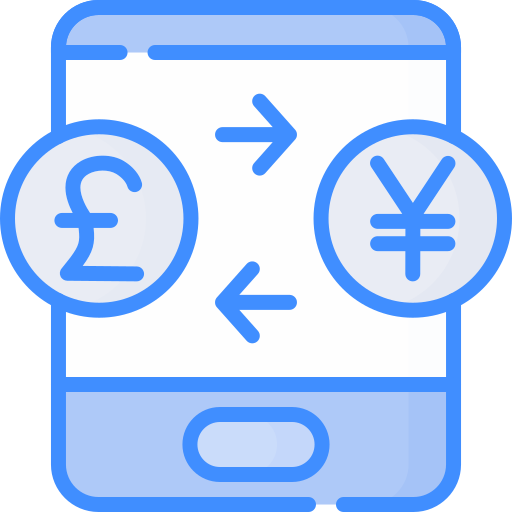 cambio de divisas icono gratis
