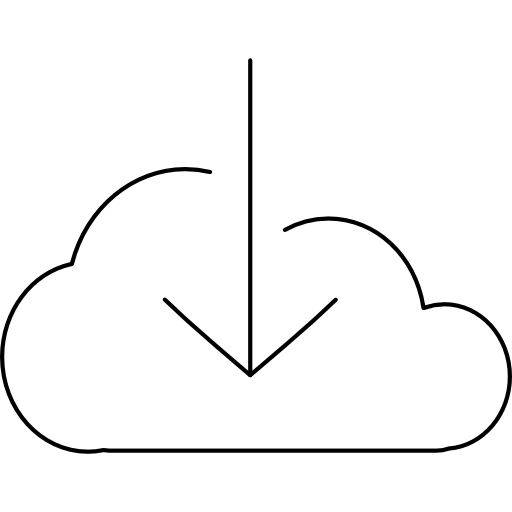 descargar desde la nube icono gratis