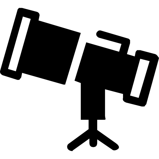 telescopio icono gratis