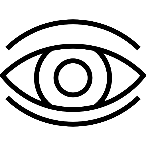 Eye Revicon Light Rounded Icon