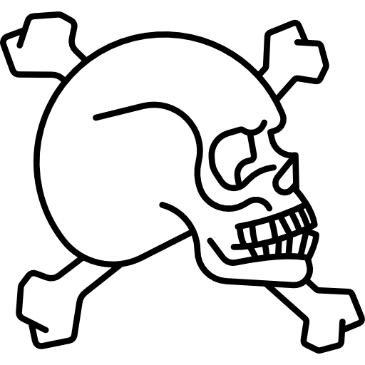 schädel und knochen kostenlos Icon schädel und knochen kostenlos Icon