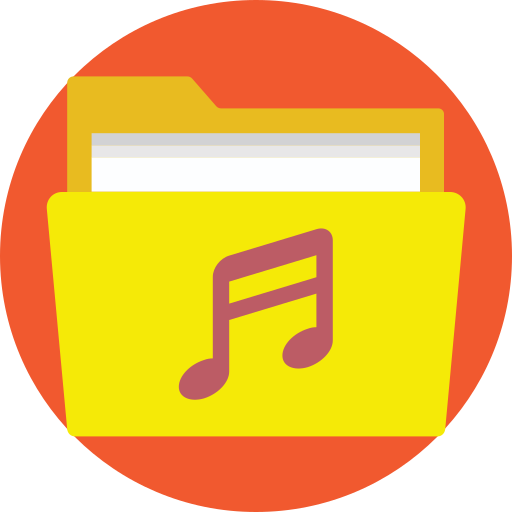 carpeta de música icono gratis
