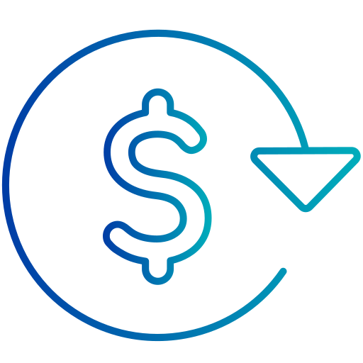 Dollar outline free icon