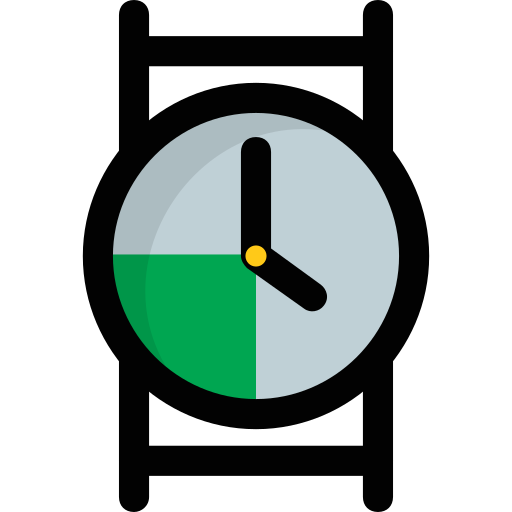 reloj de pulsera icono gratis