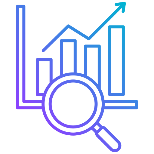 investigación de mercado icono gratis
