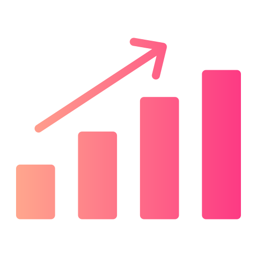 gráfico de crecimiento icono gratis