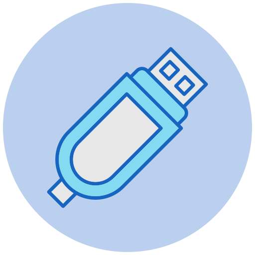 USB drive Generic color lineal-color icon