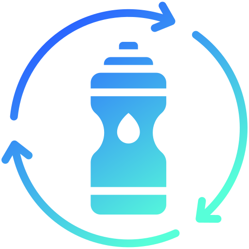 reciclar botella icono gratis