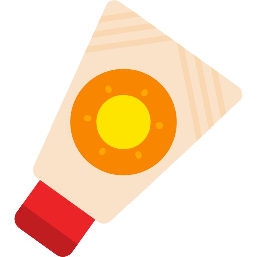 crema solar icono gratis