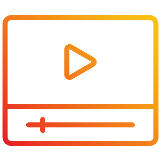 reproductor de video icono gratis