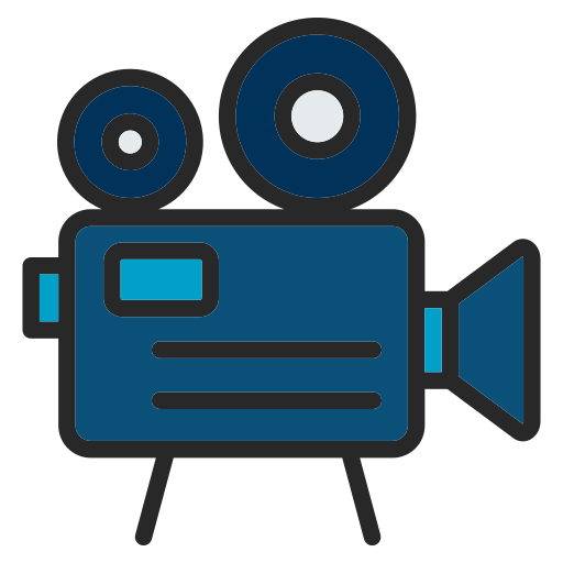Old video camera Generic color lineal-color icon