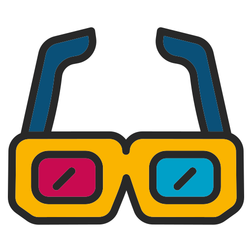 gafas 3d icono gratis