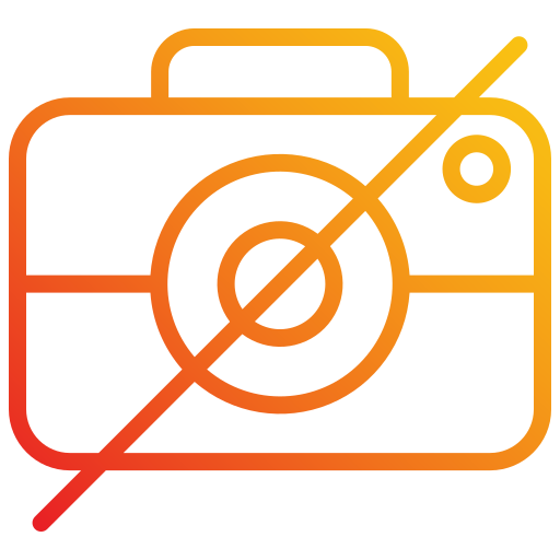 No Camera Generic gradient outline icon