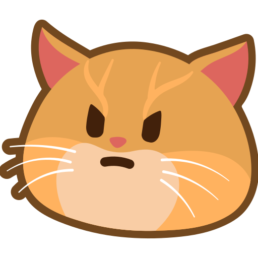 Cat angry Emoji Icon - Download in Gradient Style