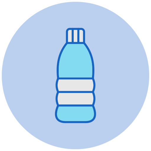 Plastic bottle Generic color lineal-color icon