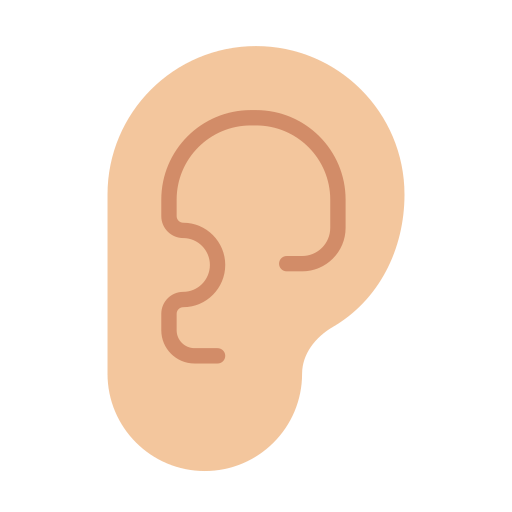 Ear Generic Color Fill Icon