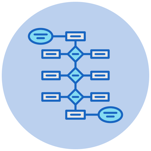 Flowchart Generic Color Lineal Color Icon