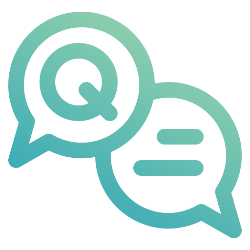 pregunta y respuesta icono gratis