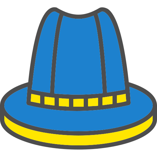 sombrero de copa icono gratis