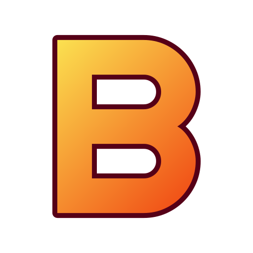 Letter B Generic Gradient Lineal-color Icon