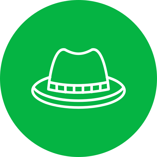 sombrero de fieltro icono gratis