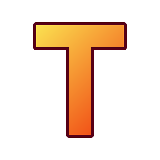 Letter T Generic gradient lineal-color icon