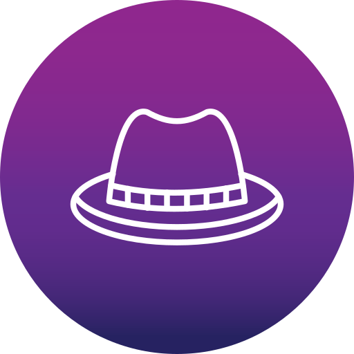 sombrero de fieltro icono gratis