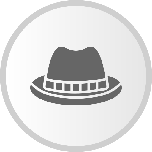 sombrero de fieltro icono gratis