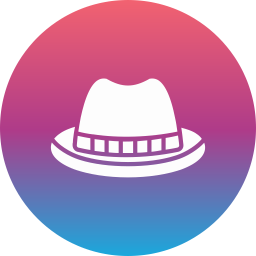 sombrero de fieltro icono gratis