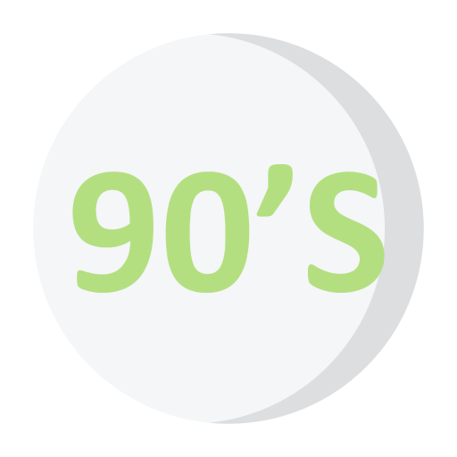 años 90 icono gratis