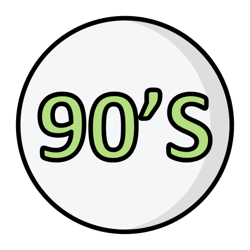 años 90 icono gratis