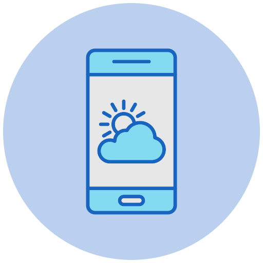 App del clima icono gratis