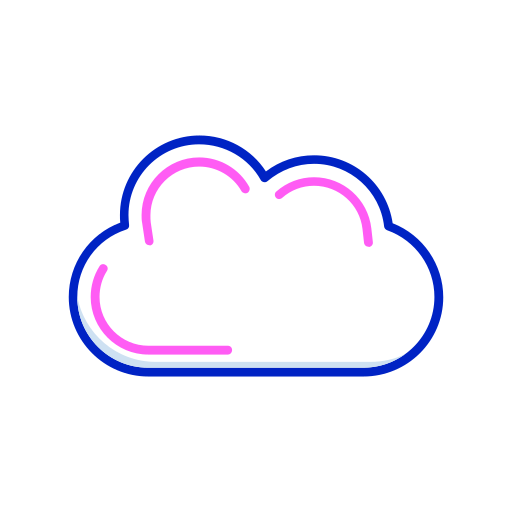 Black Cloud Generic Color Lineal Color Icon