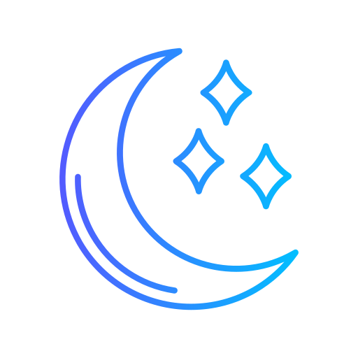 Moon Generic gradient outline icon