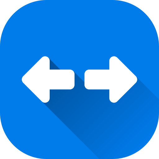 Left and right arrows Generic gradient fill icon