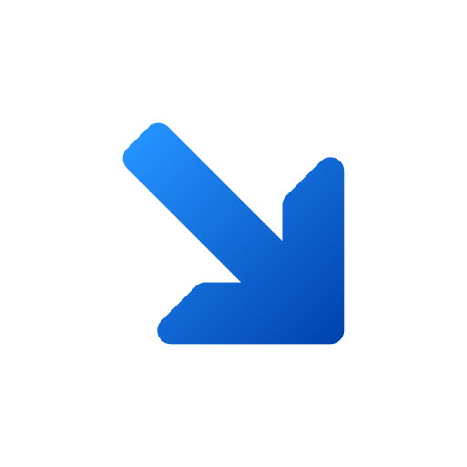 pfeil nach rechts unten kostenlos Icon