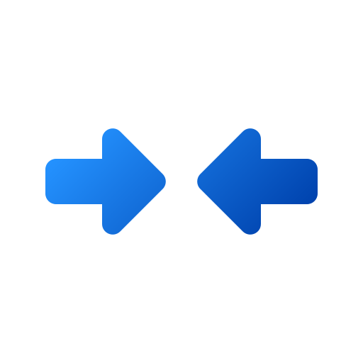 Left and right arrows Generic gradient fill icon