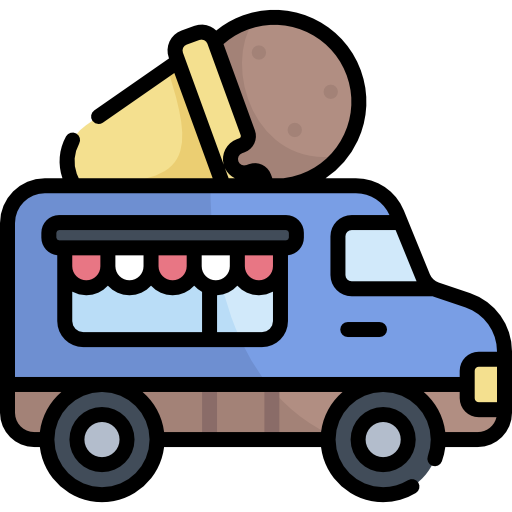 Ice cream truck - Free transport icons
