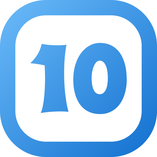 numéro 10 Icône gratuit numéro 10 Icône gratuit