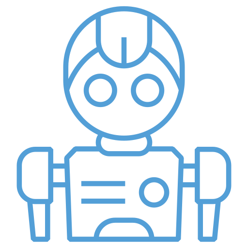 Robot icon Generic color outline