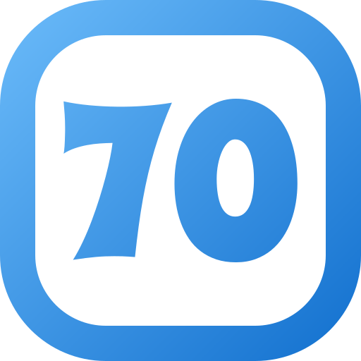 70 Icône gratuit 70 Icône gratuit