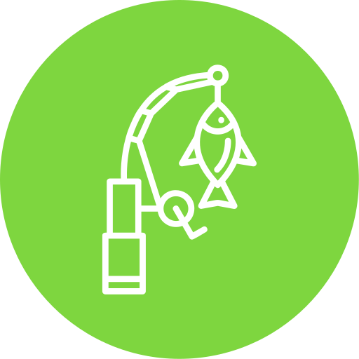 caña de pescar icono gratis