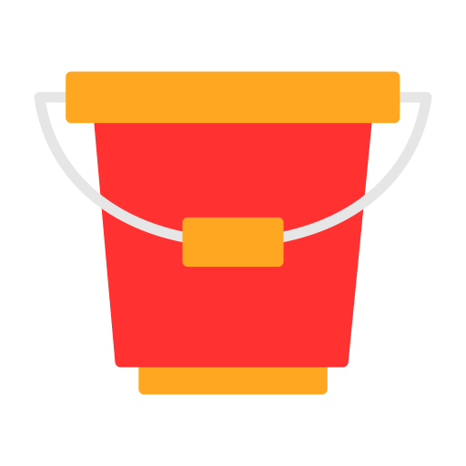 Bucket Generic color fill icon