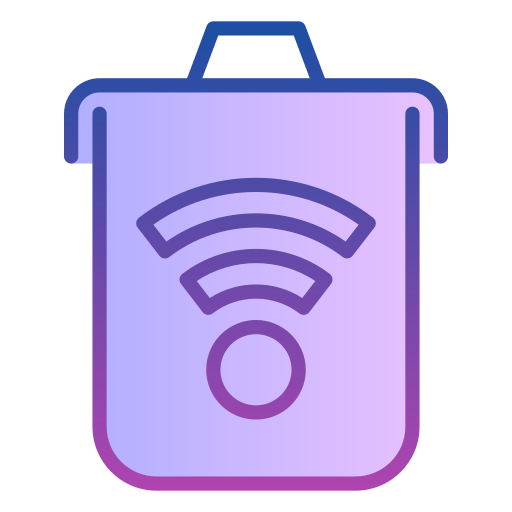 Smart trash free icon Smart trash free icon