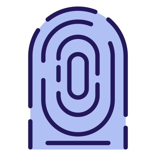 huella dactilar icono gratis