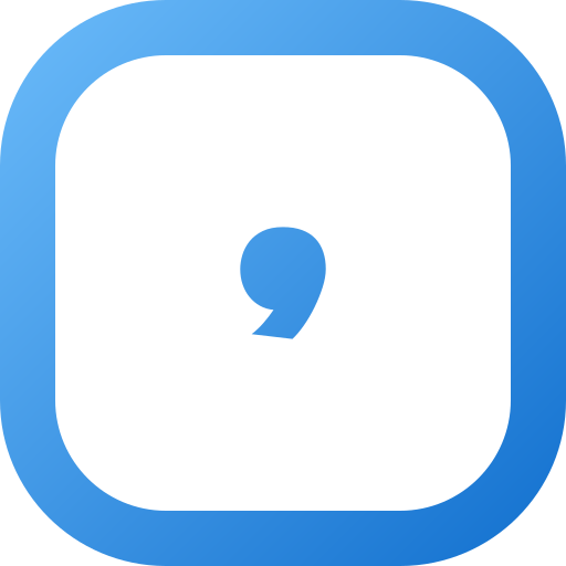 Comma Generic gradient fill icon